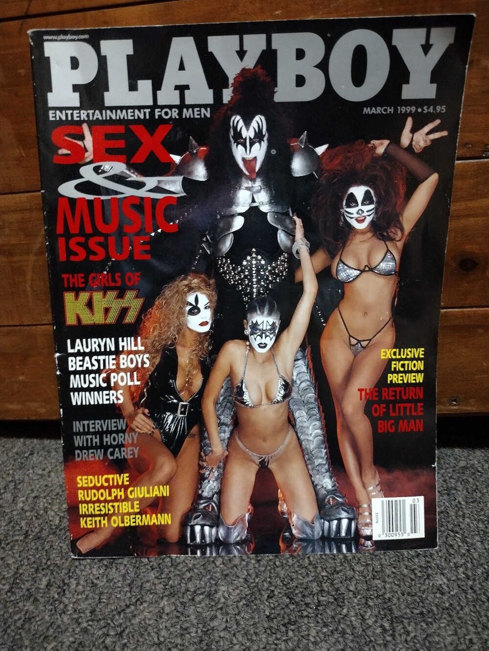 PLAYBOY Black Silver Red Cover — KISS Music Issue